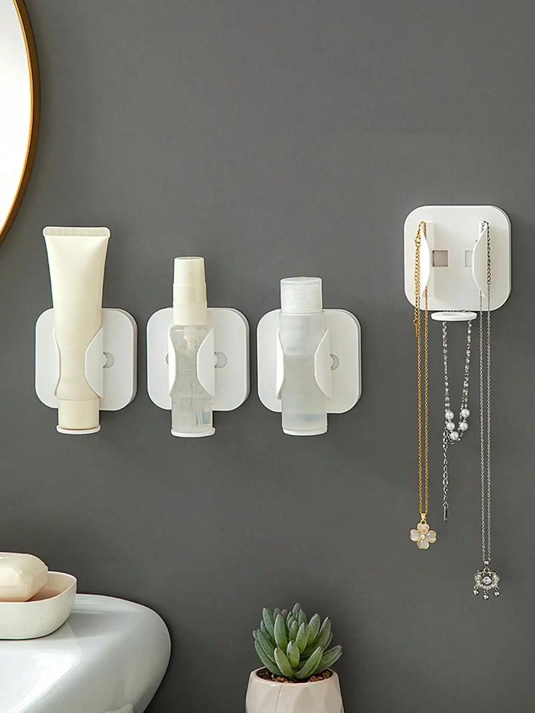 1 new wall-mounted gravity-sensing telescopic electric toothbrush rack bathroom multi-function comb curling iron storage rack