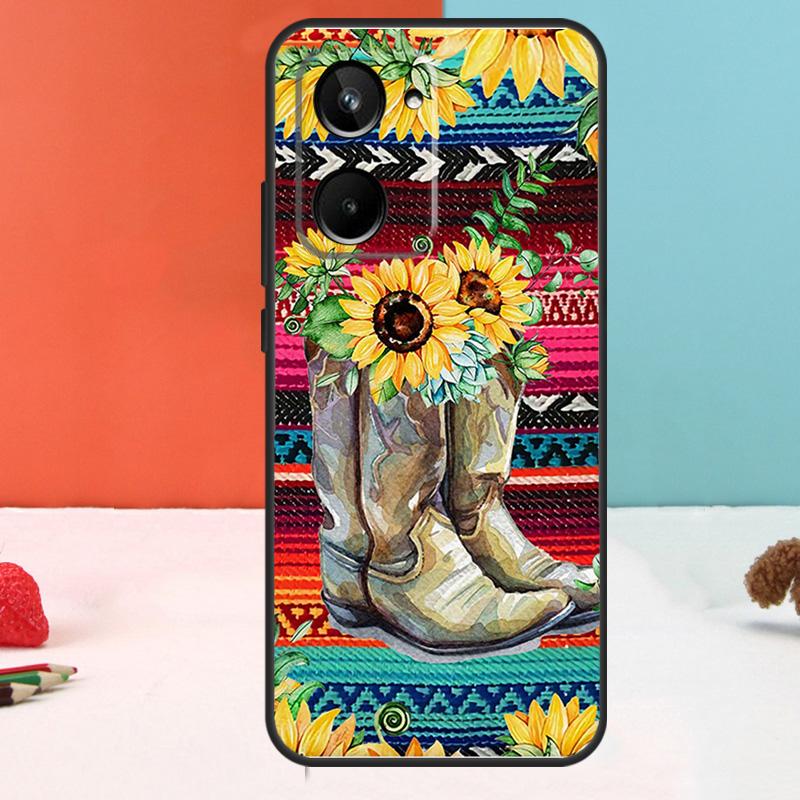 Western Cowgirl Cowboy Boho For Realme 15 Pro 10 11 12 13 14 Pro Plus GT6 GT7 C65 C67 C63 C61 C55 C51 C53 C35 C75 Case