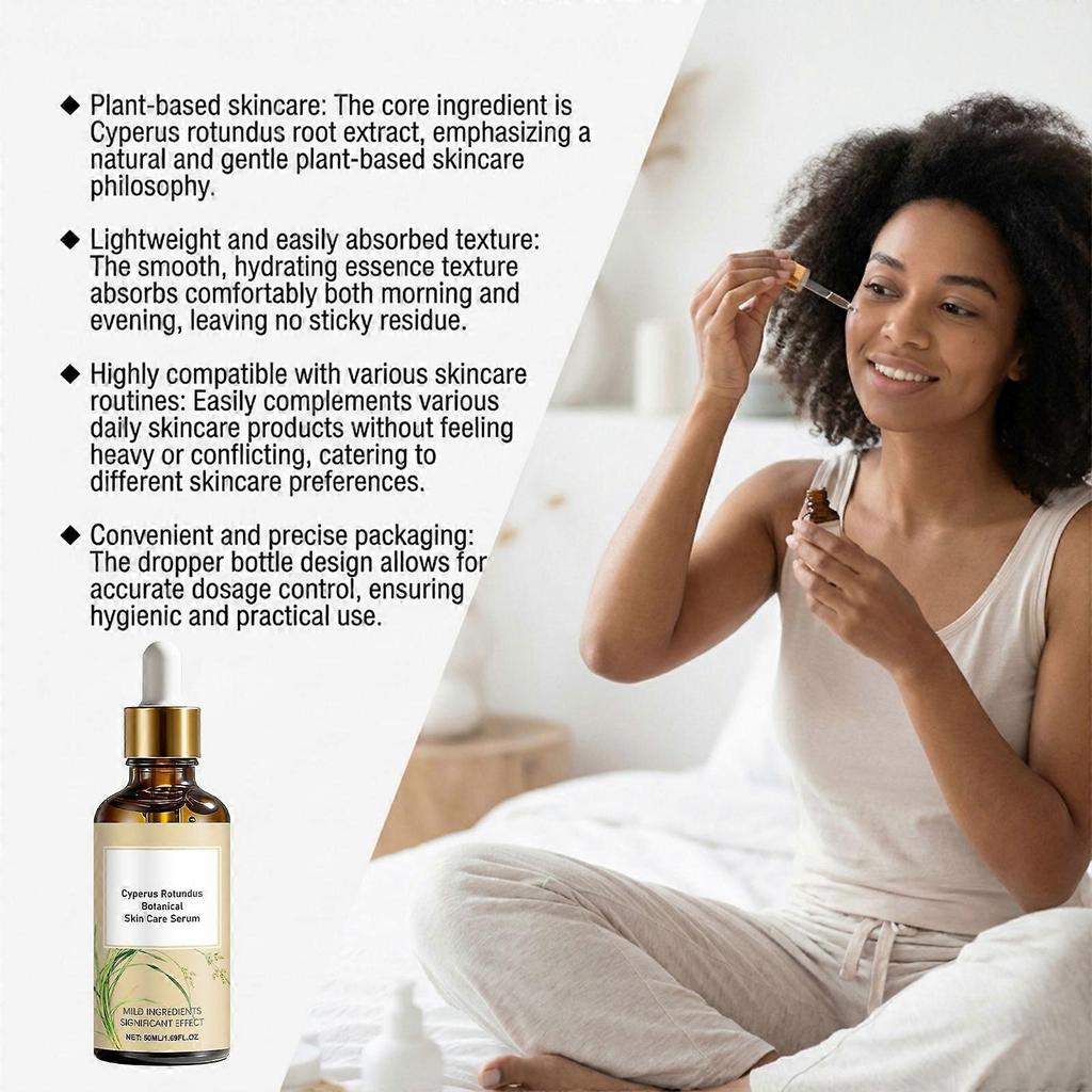 Amz Cyperus Skincare Essence Gentle And Moisturizing, Protects Skin, Smooth Texture, Hydrating And Easy-To-Apply Essence