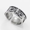 Simple Eyes Staring Ring Men's Ins Style Dark Wind Ring Opening Adjustable Ring