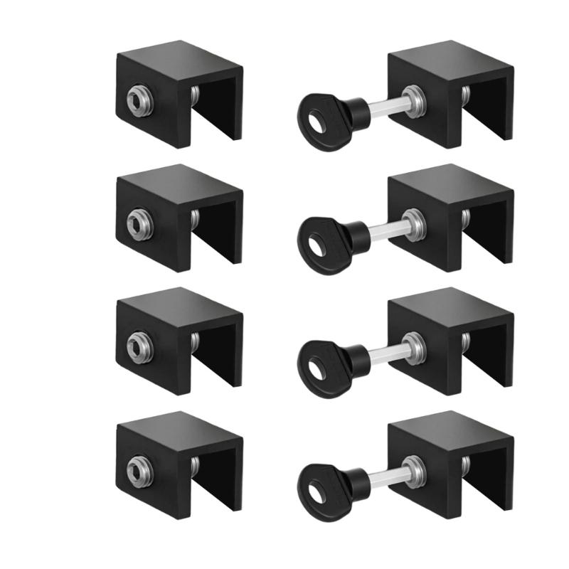 Sliding Security Window Lock with Key Adjustable Window Lock Security Window Stoppers for Patio Bedroom Home and Office