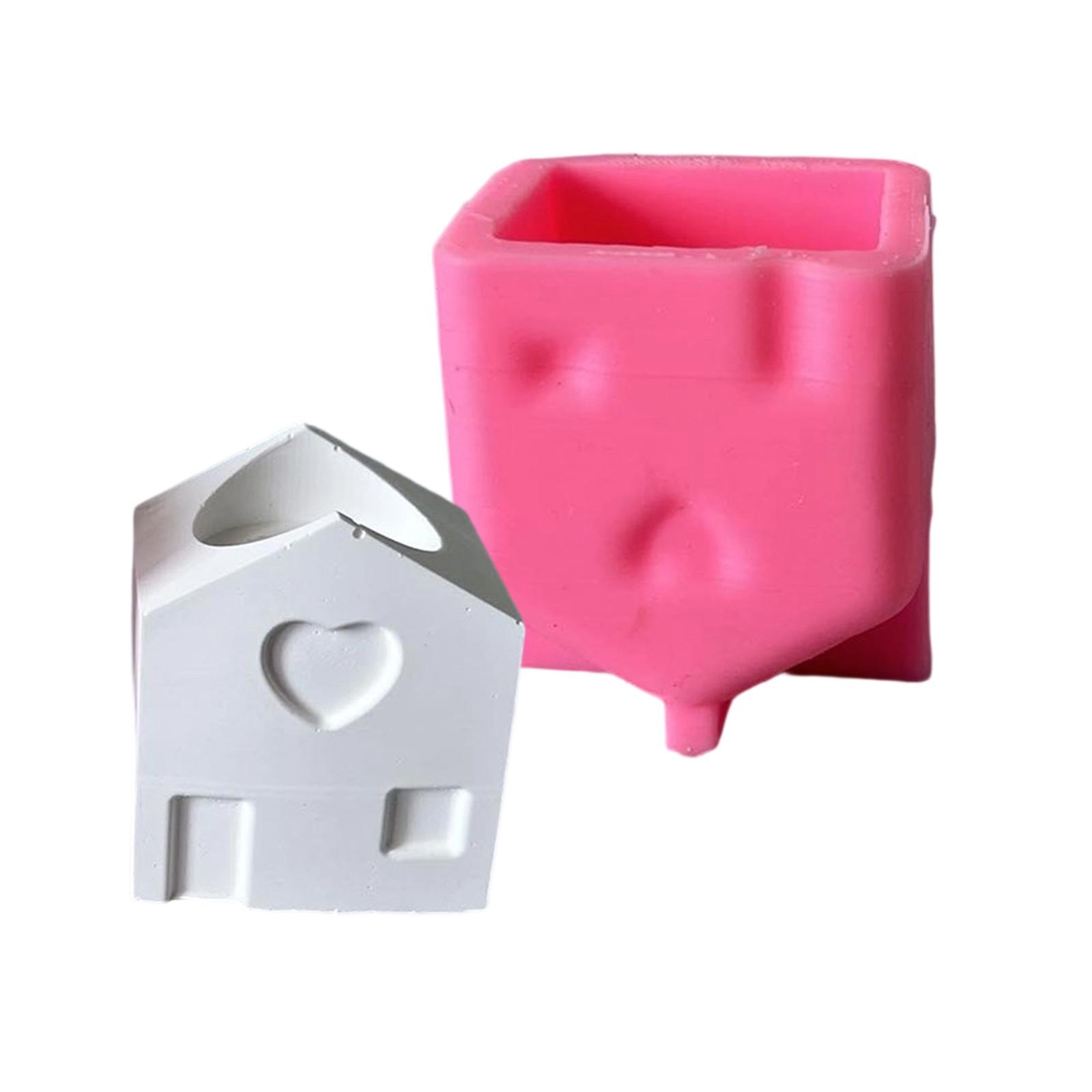

Practical Sturdy Silicone Craft Mould Home Accessory for House Candle Holders Easy Release Daily Decoration 1