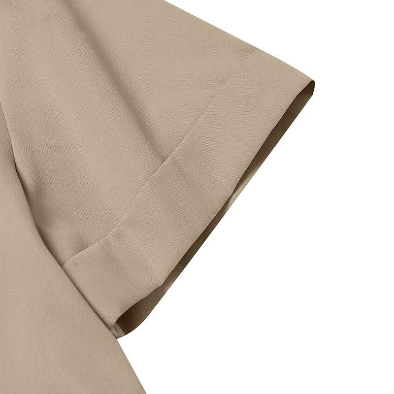 Spring/Summer 2025 Fresh Sweet V-Neck Loose Short Sleeve Fishtail A-Line Dress