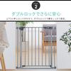 Shinsei International Pet Gate BF Navy Blue Gate/Baby Barrier-Free (Slip-Resistant)