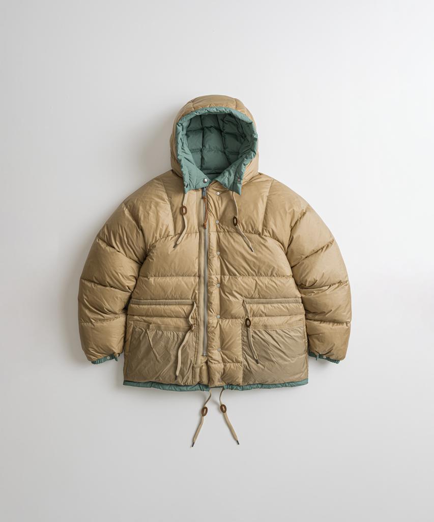 BEHEAVYER Sierra Duck Down Parka Sage Green/Tan