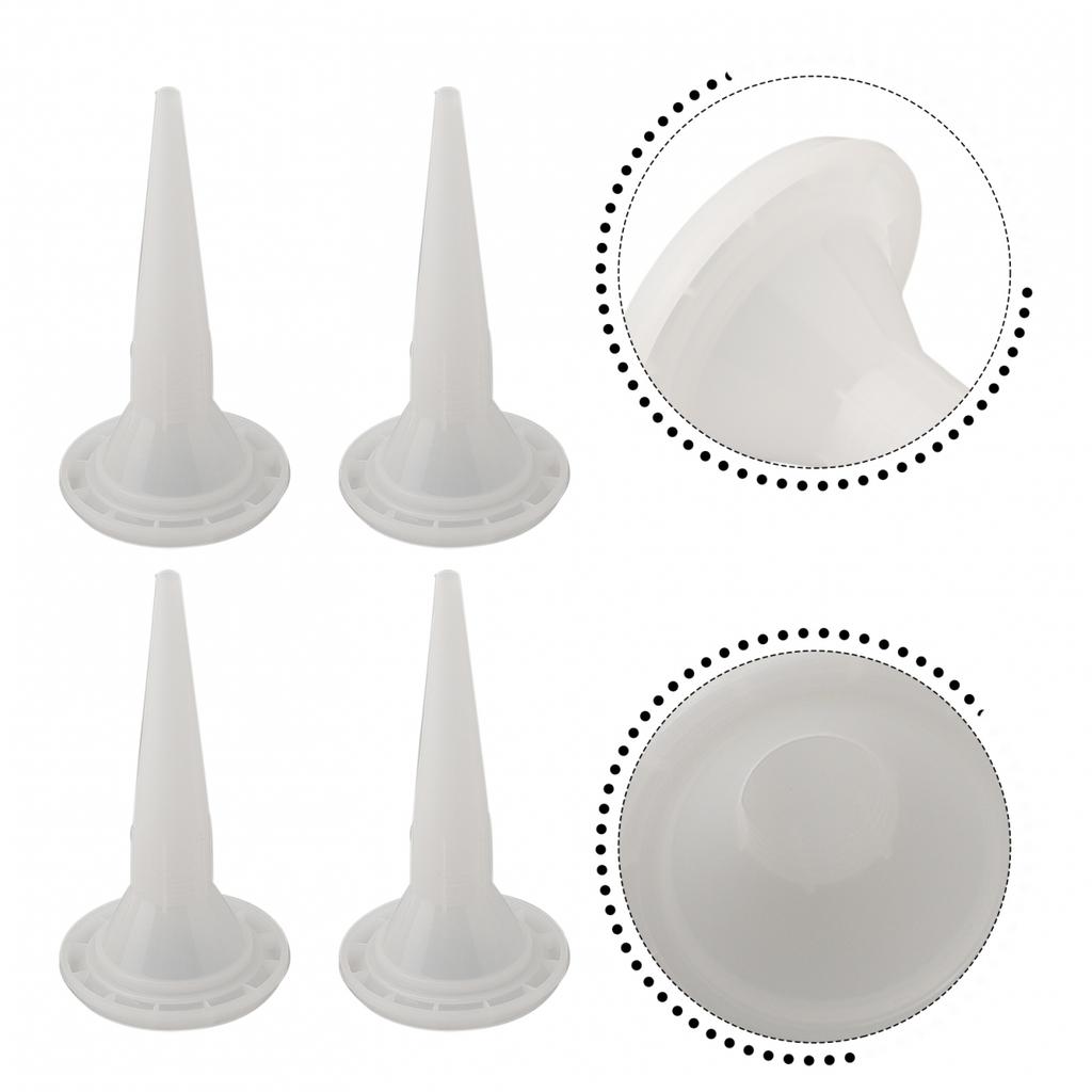 Home Improvement Caulking Nozzle Structural Glue Nozzle White
