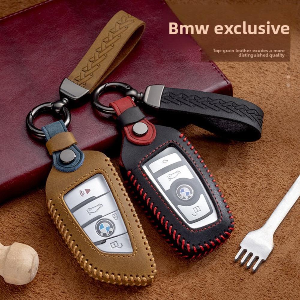 Genuine Leather for BMW Key Cover for 1 3 5 7 Series X1 X3 X4 X5 X6 Blade 525320li Smart Key Case