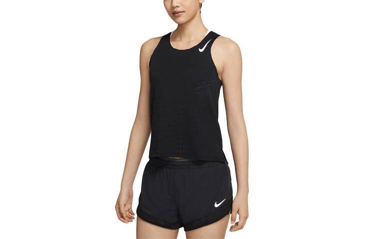 Nike Running Tank Tops Women s Black Moderate Racerback CZ9386-010 S
