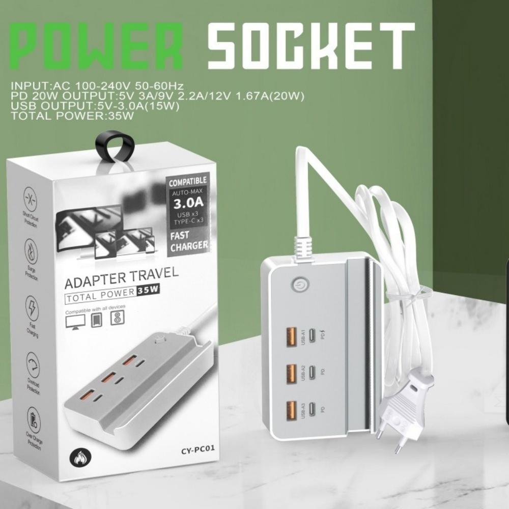 

35 Вт многопортовое зарядное устройство USB C, быстрая зарядка, быстрое высокоскоростное зарядное устройство, USB-концентратор, адаптер для мобильного телефона, вилка EU, US, UK, зарядное устройство USB Type C White EU