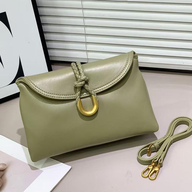 

Однотонная вместительная сумка-конверт Простая модная универсальная подмышечная женская одноплечевая через плечо Для поездок на работу ужин Conventional packaging hardware without words