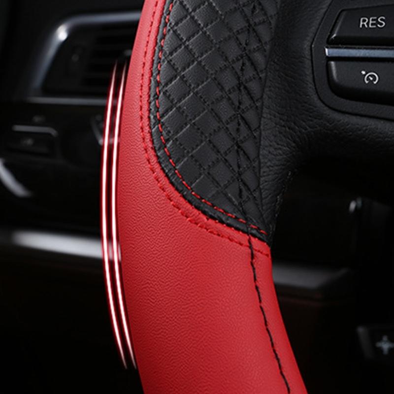 Husa antiderapanta pentru volan Design universal Cu piele PU moale Prindere antiderapanta Pentru condus sigur