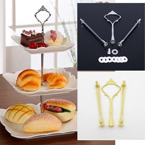 1 Set 2 or 3 Tier Wedding Party Display Cake Plate Stand Sweets Tray Cupcake