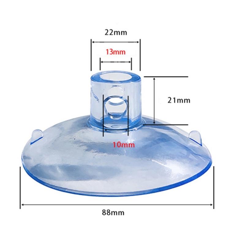 10er Pack Klare Saugnäpfe für Katzen Hängemattenbett Hunde Spielzeug Befestigungsrohr Schnallen Schwerlast