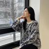 2025 Autumn/Winter French Chic Women's Embroidered Jacquard Wool Sweater