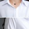 2024 Large Size Medium-length White Shirt Women Long-sleeved New Loose Shirt