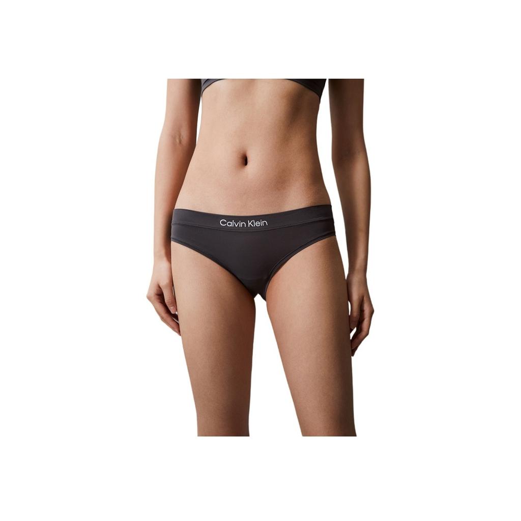 Calvin Klein Printed Comfortable Cotton Sexy Bikini Thong Underwear 3-Pack Women Underwear Space-Black Charcoal-Gray Cherry-Blossom-Pink QP3206O