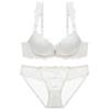 Set Reggiseno Push-Up Sexy in Pizzo Europeo, Set Lingerie a Coppa Sottile Sopra e Spessa Sotto, Raccoglie il Grasso Laterale e Solleva il Seno per Donne con Seno Piccolo