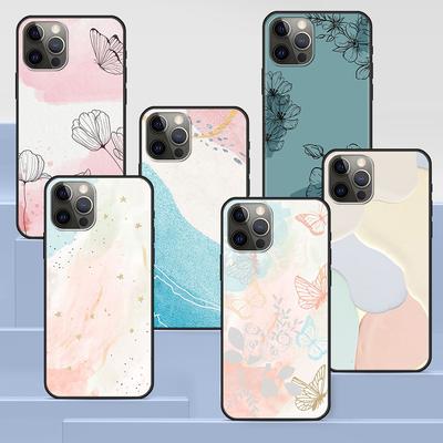 Trendy Abstract Background Case For Apple Iphone 14 11 13 12 Pro Max Xr 7 8 +Se 2020 Xs 6 6s Plus 5 5s Silicone Phone Cover