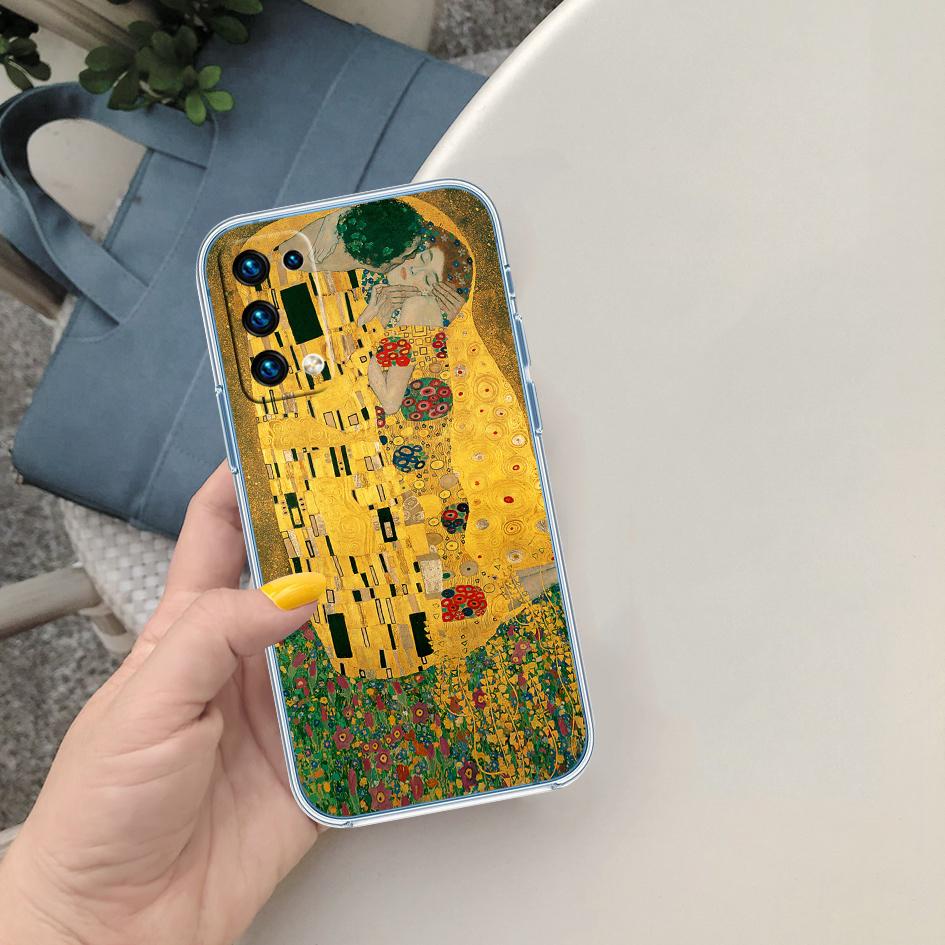 BF67 Gustav Klimt Soft Shell Transparent Phone Case for Motorola Moto G7 G8 G9 G84 G85 G73 G24 G15 Z2 Play Power Plus