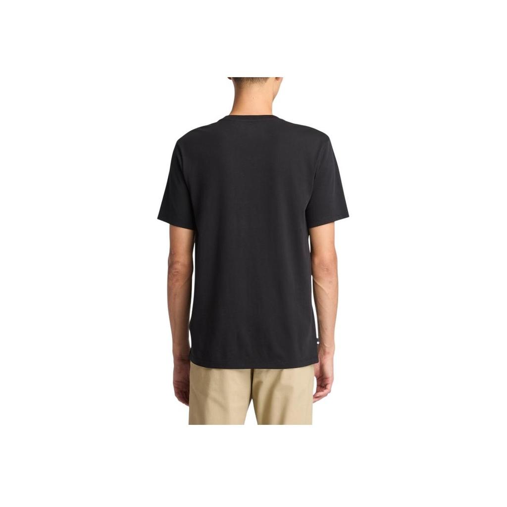 Timberland Casual Breathable Round Neck Short Sleeve T-Shirt Men Tops Black A6B8V-001