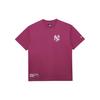 MLB New York Yankees Gesticktes Vintage Rundhals Kurzarm T-Shirt Herren Oberteile Rosa 14187344
