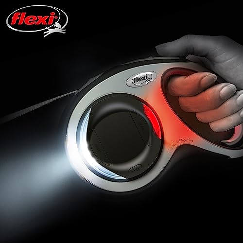 Flexi LED Light, USB Charging, Black [Dog Leash Accessory]