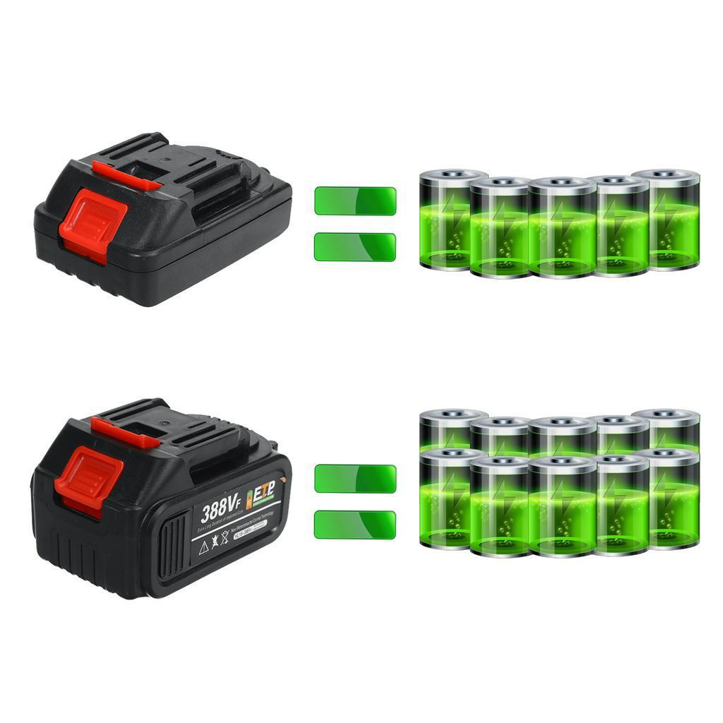 Mini Akku-Elektrosäge 4 Zoll Holzbearbeitungs-Kettensäge mit 2 Stück Lithium-Batterie Zum Entasten Holzschneidewerkzeuge 26V