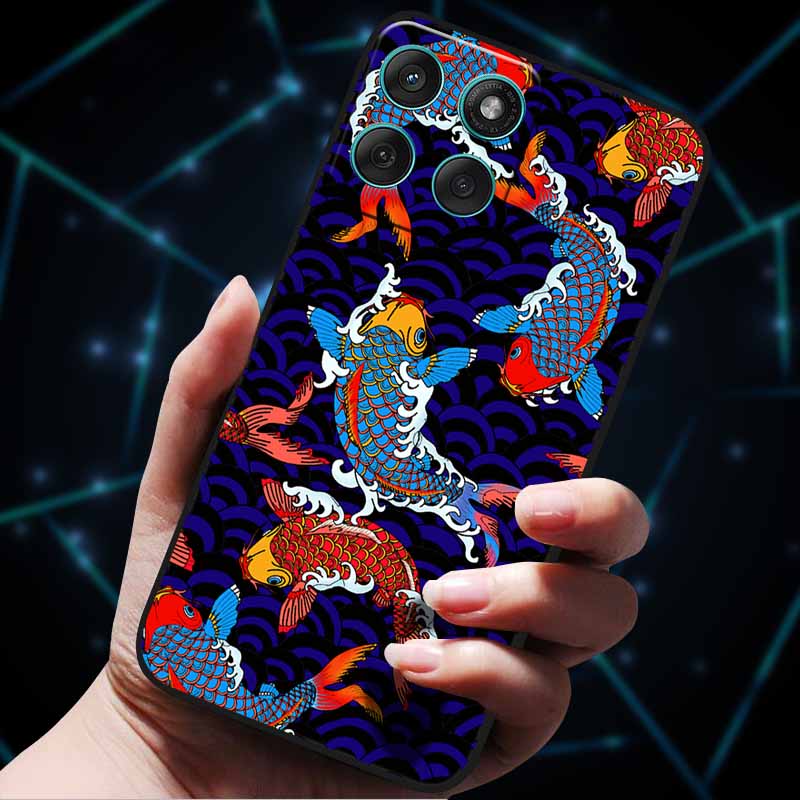 For Motorola Edge 60 Fusion Case 60Stylus 3D Flowers Emboss Phone Cases for Moto Edge 60 PRO Stylus Back Soft Silicone Bumper