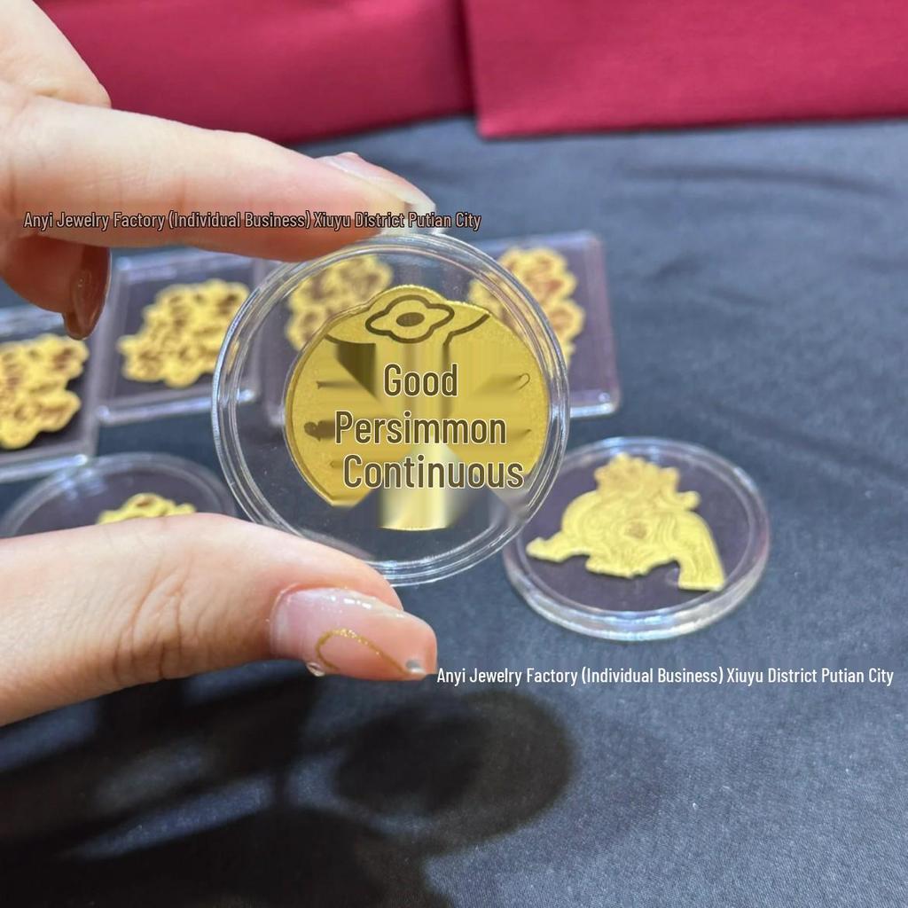 Year of the Snake Gold Mobile Sticker: Smooth Success & Fortune