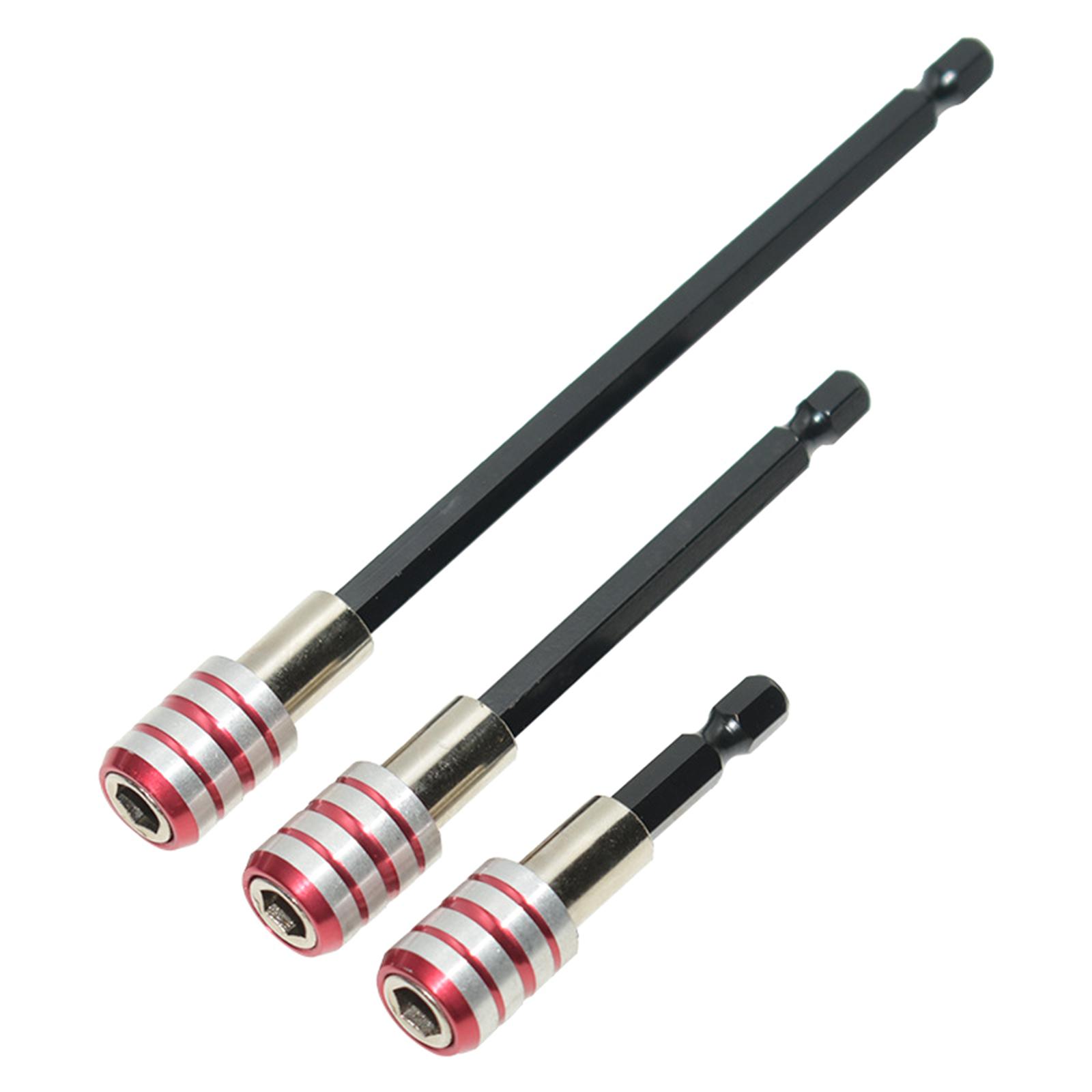 

1/4 Hex Shank SelfLocking Connecting Rod Magnetic Rod And AntiSlip Grip Durable Chromium Vanadium Steel Construction