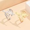 Adjustable Stainless Steel Snake Ring - Trendy Unisex Coiled Design
