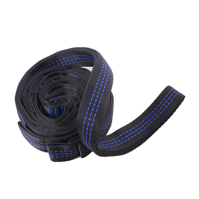 2Pcs High Bearing Capacity Hammock Straps 600lbs Breaking Strength Polyester Hammock Belt Rope 5 Ring Correias De Poliéster