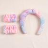 Farbverlauf Wolke Haarschmuck Set - Geflochtene Schwamm Stirnbänder und Schweißbänder.