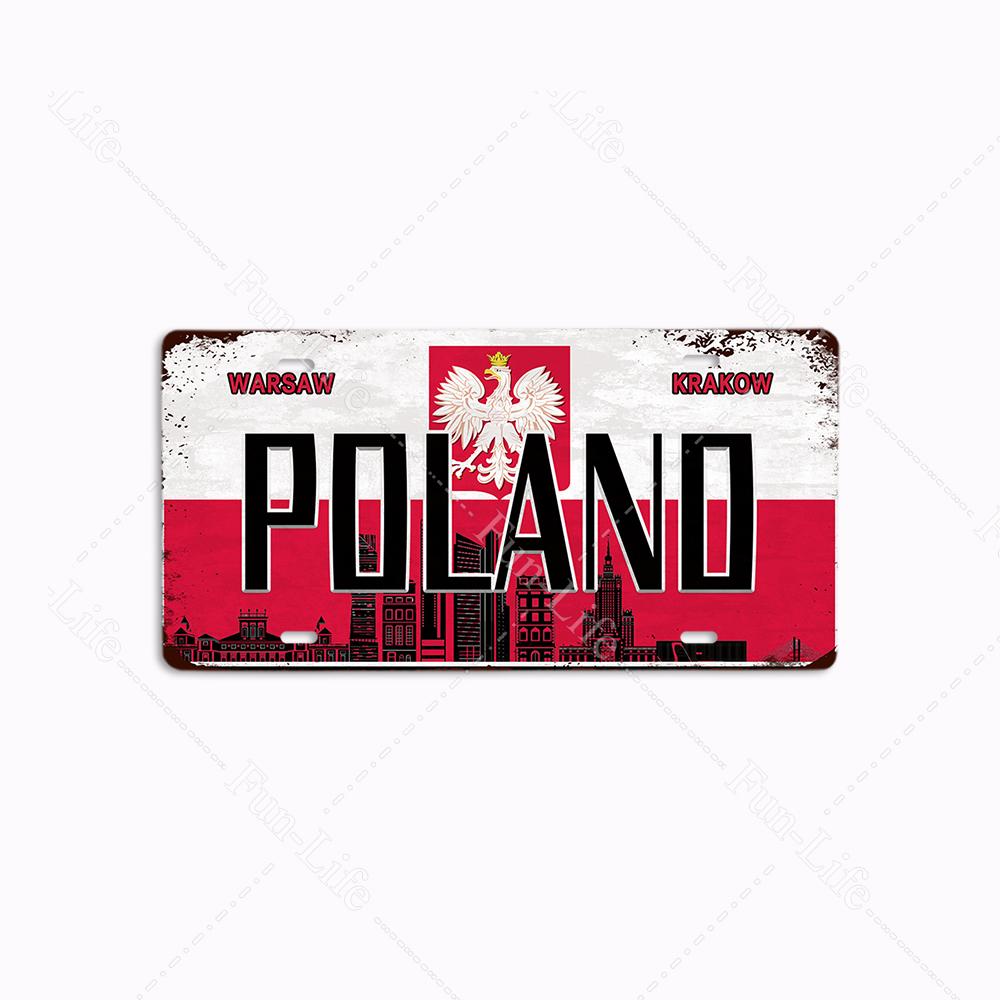 Retro City Metal Sign Plaque Metal Vintage Plate Tin Sign Wall Decor for Home/Art/ Pub/Bar/Wall Decoration 15x30cm