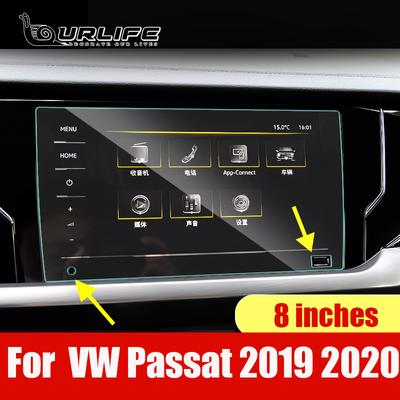 For VW Volkswagen Passat B8 Automotive Interior GPS Navigation Tempered Glass Protective Film Accessories 6.5 8 9.2