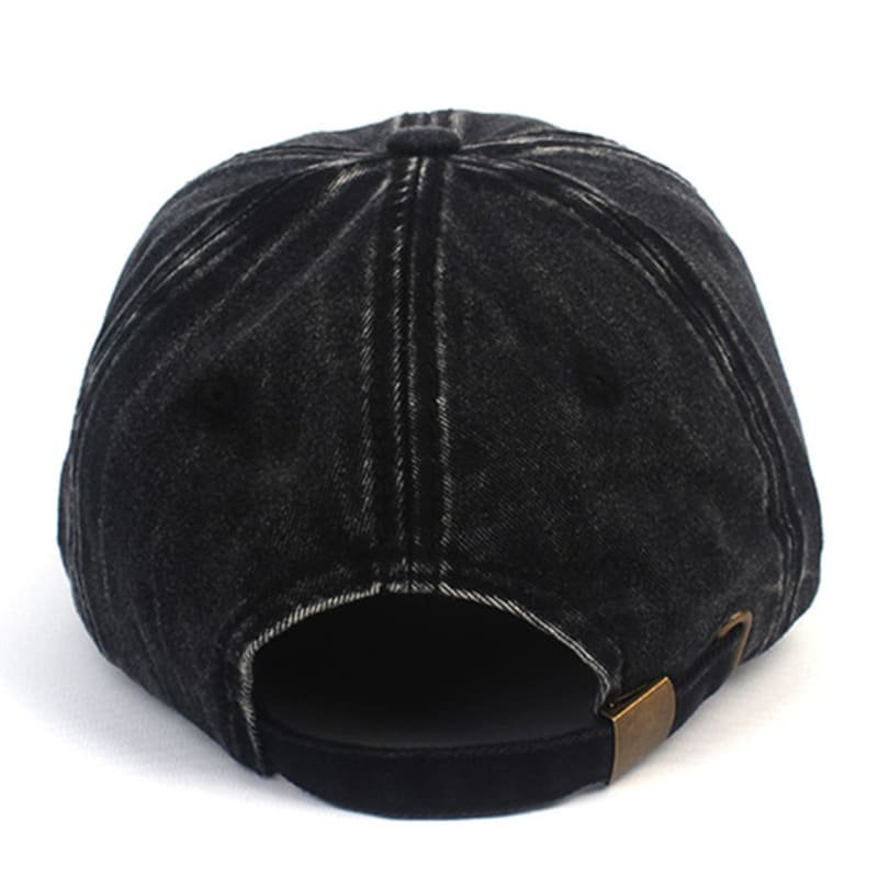 Universal Chemistry Vintage Washing Bubble Black Ballcap Denim Ball Cap