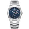 New Men's Ultra-thin Luminous Waterproof Steel Band Watch with Double Calendar - Fashionable, Hot Selling Model