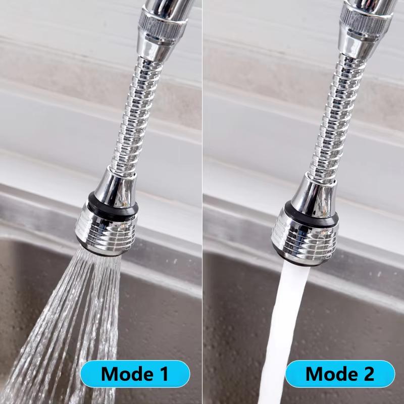 360 ° Adjustment Kitchen Dual Mode Water-saving Pressurized Faucet Extender Bathroom Kitchen Faucet Extender Filter Spray
