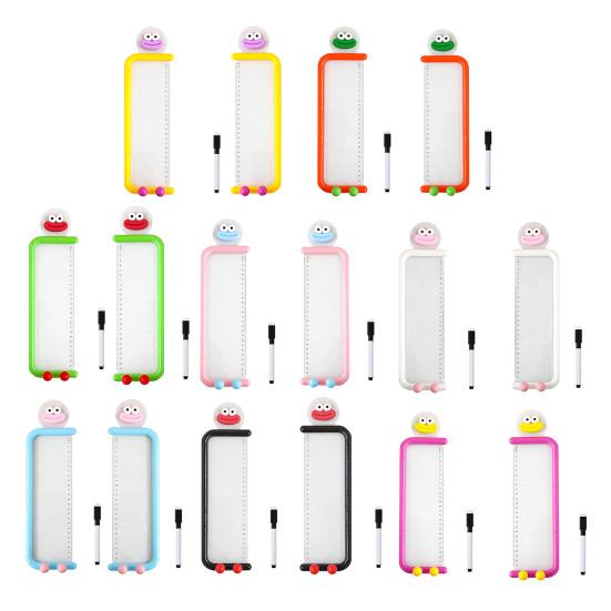 Monitor Memo Board Acrylic Message Panel Transparent Side Mount for Computer Monitor Multi-Functional Clip Phone Stand And Ruler Office Desk Organizer