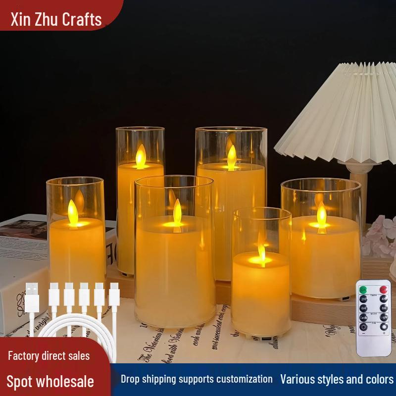 Rechargeable LED Candle Light with Remote Control, Perfect for Restaurants, Spas, Hotels, Concerts, and Decorative Lighting.