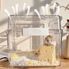 Large Space Transparent Hamster Cage Buckle Design Handheld Hamster Habitat Durable Ventilation Hamster Outdoor Cage Playing