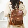 Large Capacity Simple Backpack Women's Cross-border New Niche Versatile Shoulder Bag Retro Casual Commuter Travel Backpack