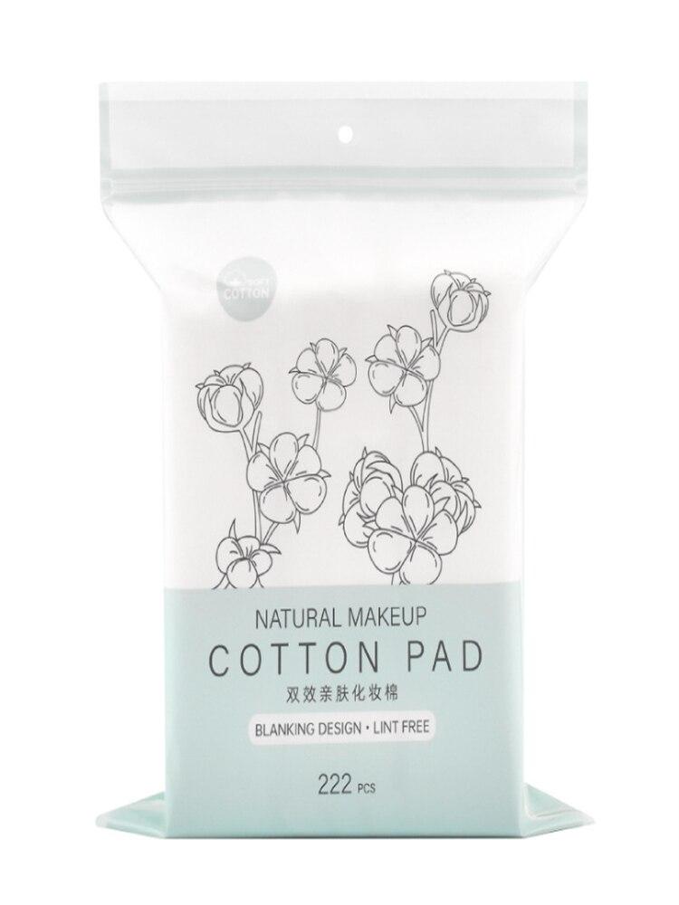222Pcs Disposable Makeup Cotton Wipes Soft Makeup Remover Cotton Pads Ultrathin Facial Cleansing Paper Cleaning Make Up Tool