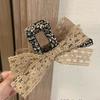 French Vintage Floral Lace Butterfly Knot Hair Clip Large Shark Clamp Sweet Girl Gentle Style Hair Accessories Headwear