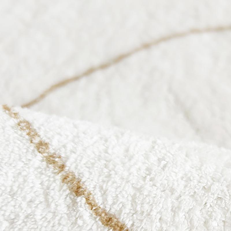 Unregelmäßiger Wohnzimmerteppich Creme Stil Zuhause Schlafzimmer Bettvorleger Geometrische Rutschfeste Matte