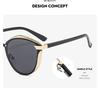 Round Anti-UV Colorful High-End Fashion Sunglasses
