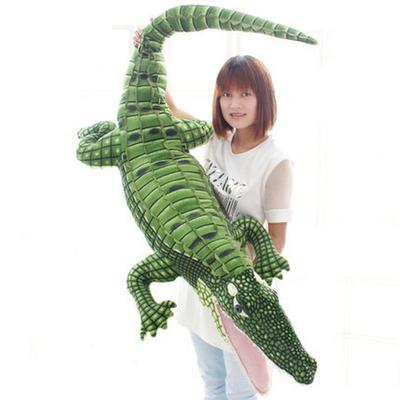 105-195cm Giant Stuffed Animal Real Life Alligator Plush Toy Simulation Crocodile Dolls Kawaii Pillow for Boys Xmas Gifts