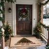 Christmas Welcome Doormat, Soft, Non-Slip Porch and Entryway Rug, Decorative Entryway Mat, Home Decor