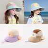 Kids Sun Hat With Large Brim And Breathable Mesh For Summer Protection