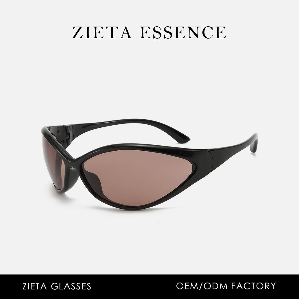 Street Punk Cat Eye Sunglasses Futuristic Runway Uv-Proof Sunglasses Glasses